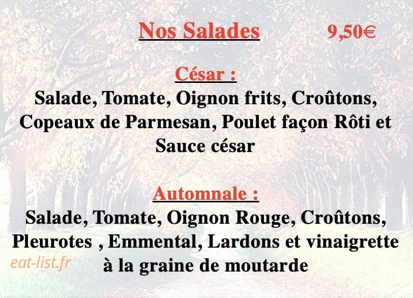 L'Homme Burger — carte page 5