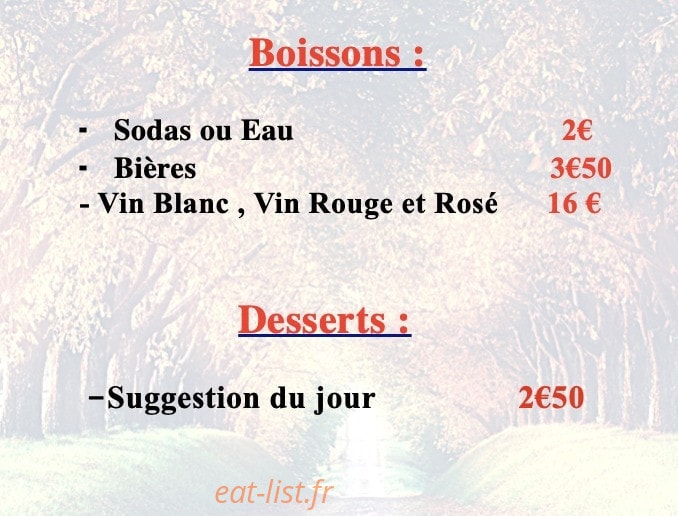 L'Homme Burger — carte page 7