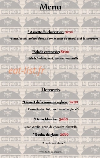 Le Cheyenne — carte page 3