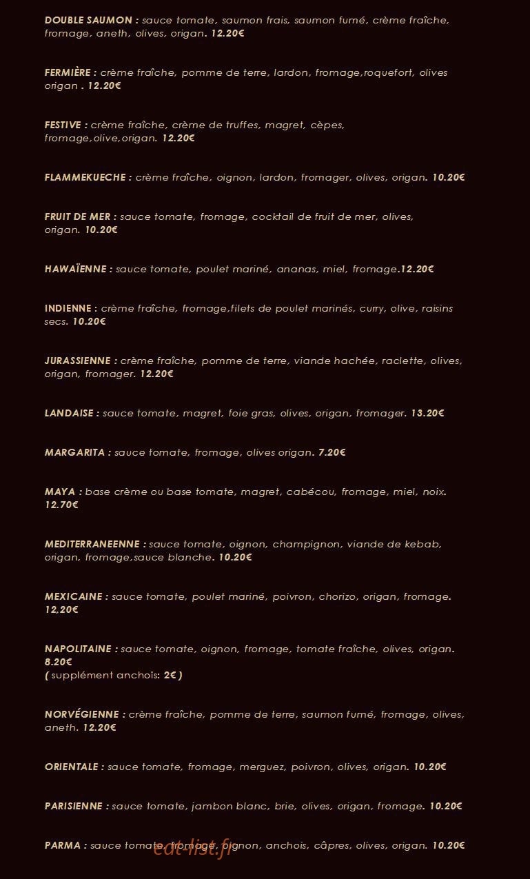Au petit creux — carte page 6