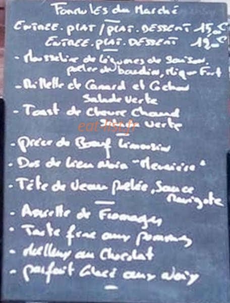 Auberge du cheval blanc — carte page 1