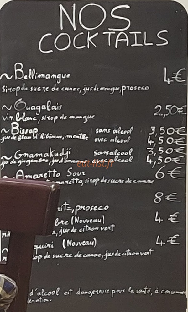 Le Baobab — carte page 1