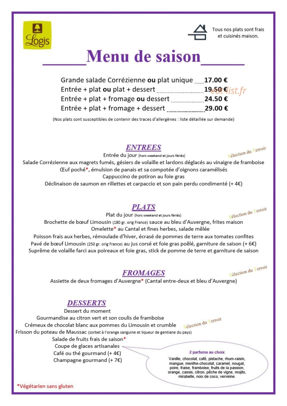 L'Europa Gourmand — carte page 1