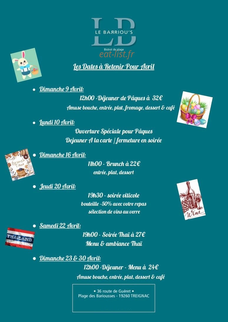 Le BaRRiou's — carte page 2
