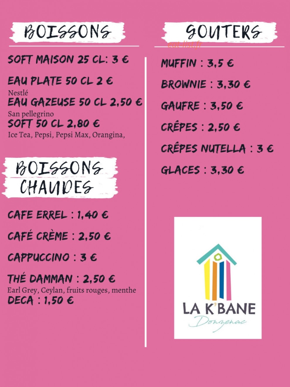 La K'Bane de Donzenac — carte page 3