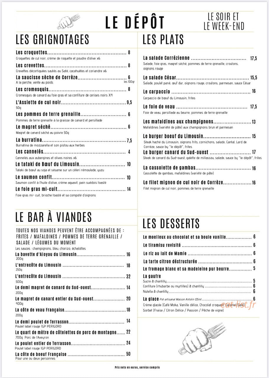 Le Dépôt — carte page 3