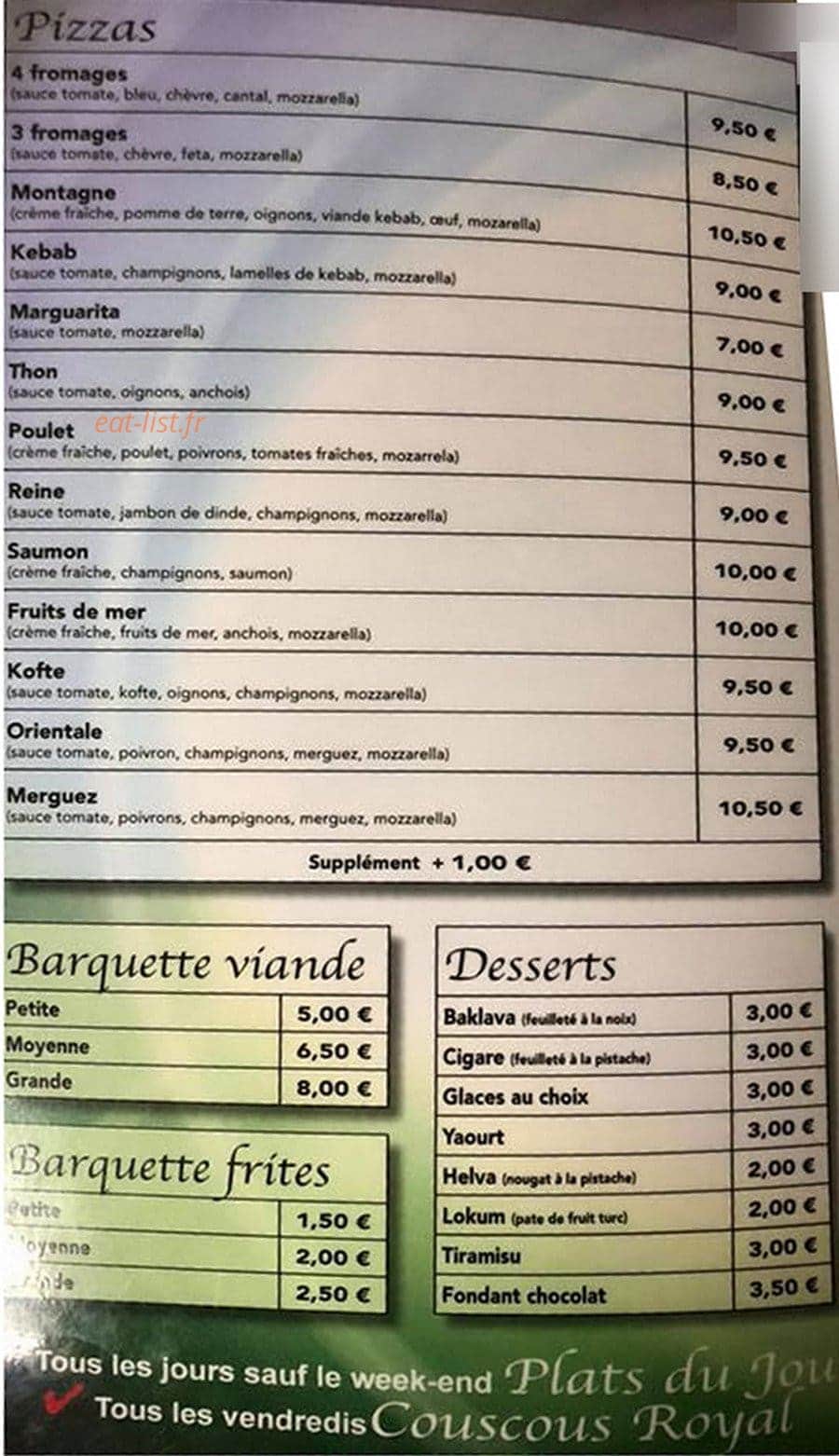 Le Bosphore — carte page 3