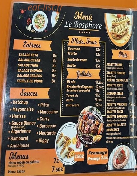 Le Bosphore — carte page 1