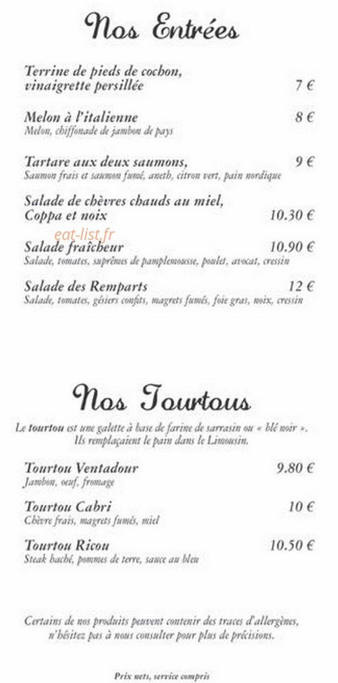 Les Remparts — carte page 2
