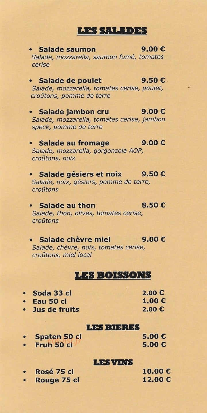 Le Kass ' Kroute — carte page 5