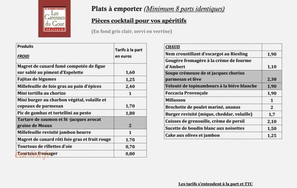 Les Garennes du Gour — carte page 7