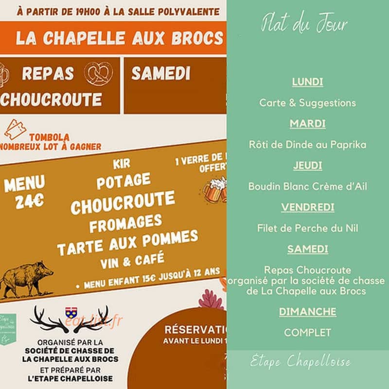 Etape Chapelloise — carte page 2