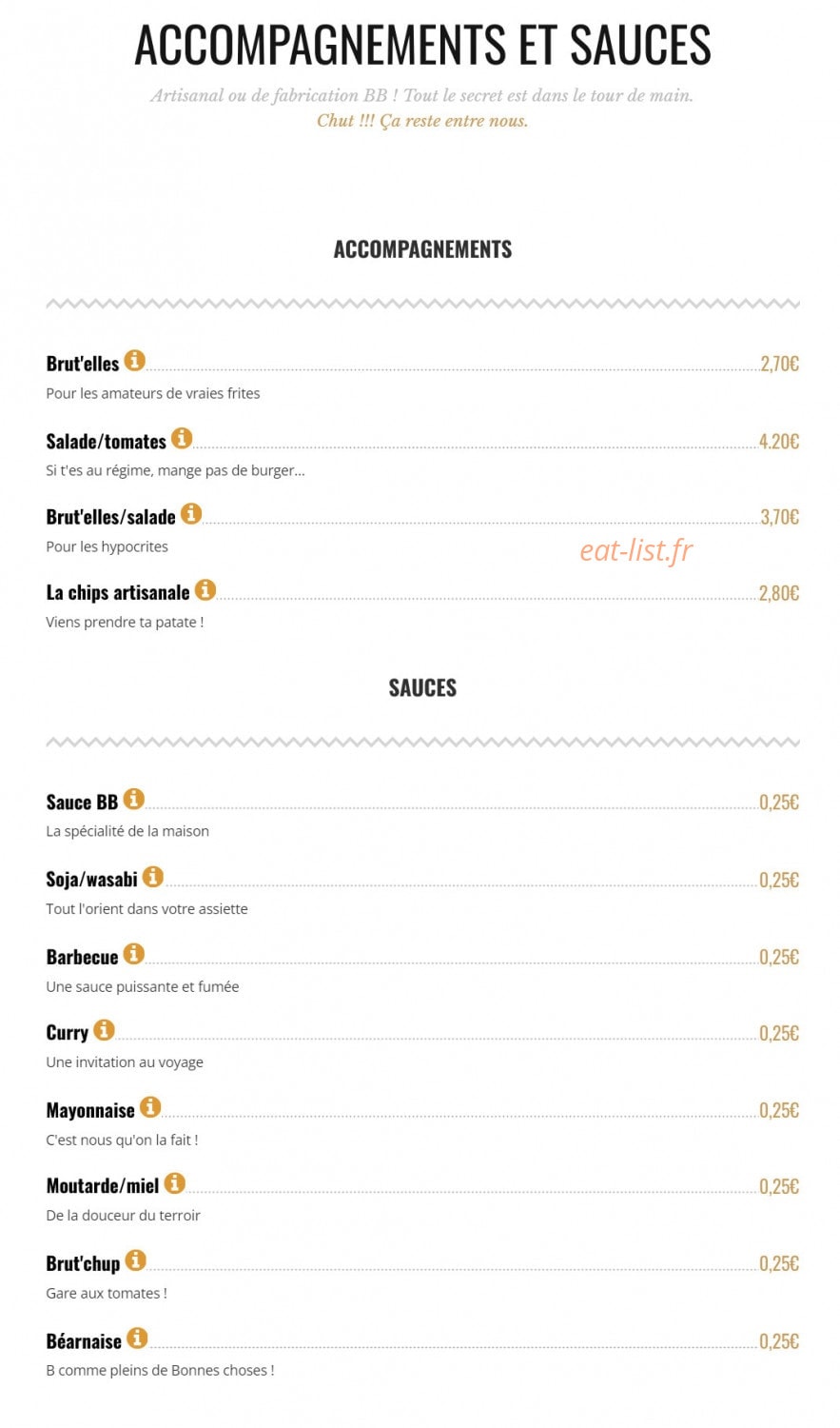 Brut Butcher — carte page 9