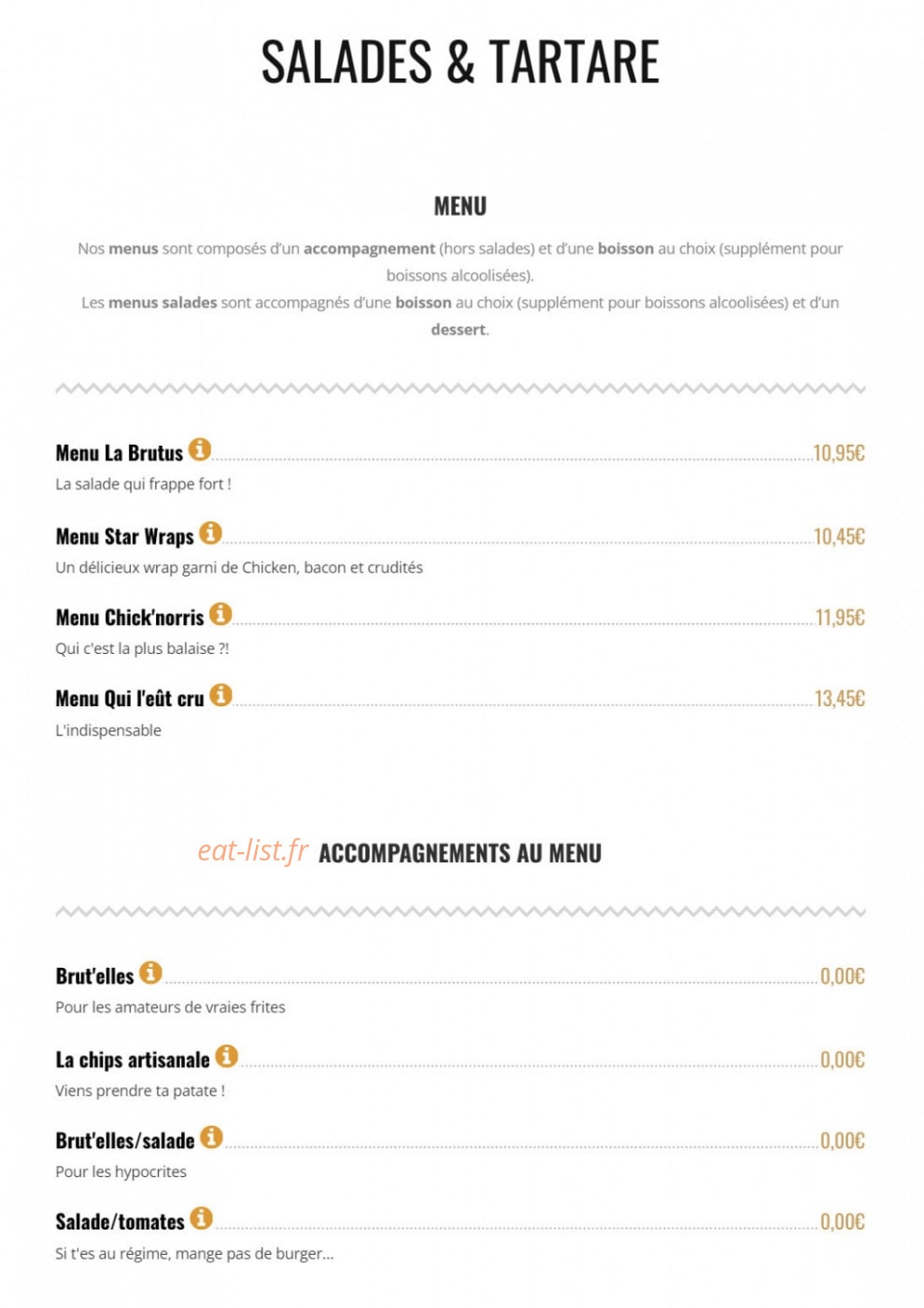 Brut Butcher — carte page 5