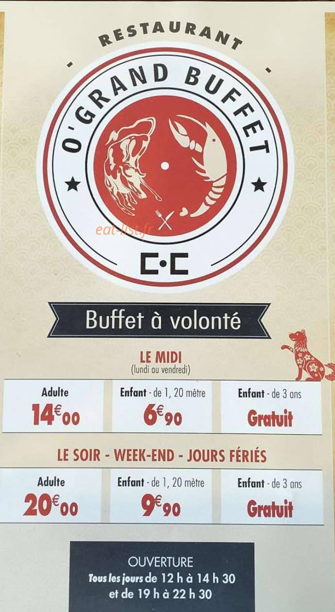 O'Grand Buffet — carte page 2