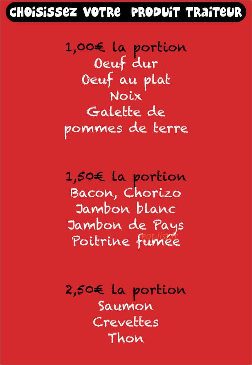 Snack Beef — carte page 14