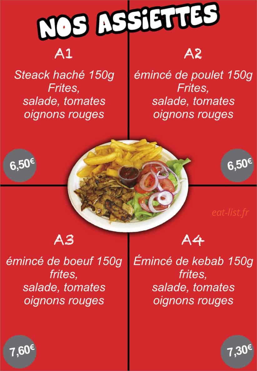 Snack Beef — carte page 6