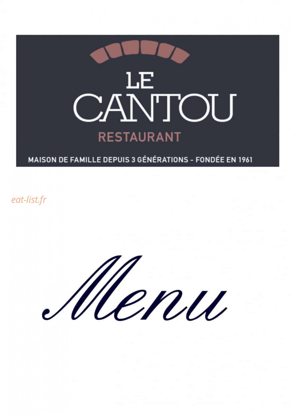 Le Cantou — carte page 1