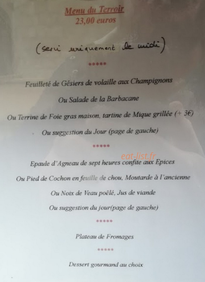 Barbacane — carte page 1
