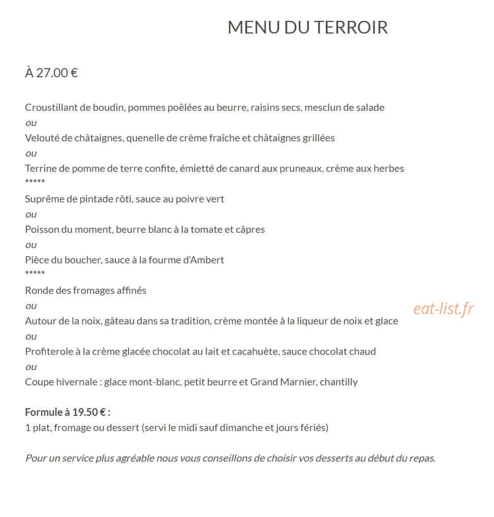 Hotel de la tour — carte page 1