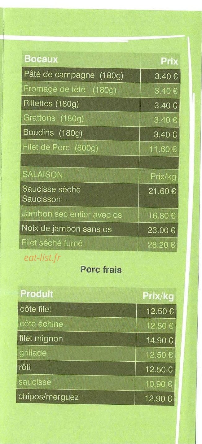La Ferme du Malauzieux — carte page 3