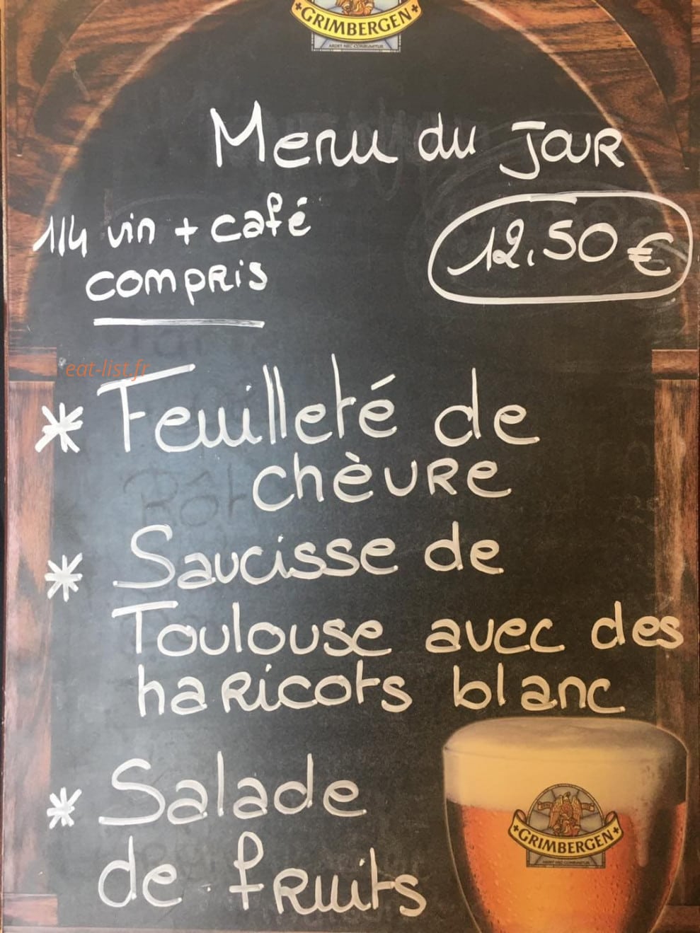 Le Relais de JYM — carte page 1