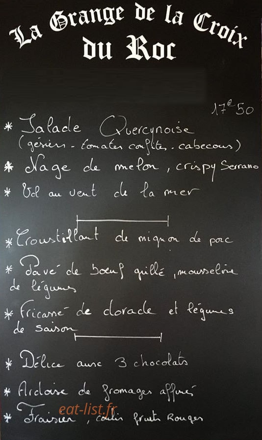 La grange de la croix du roc — carte page 1