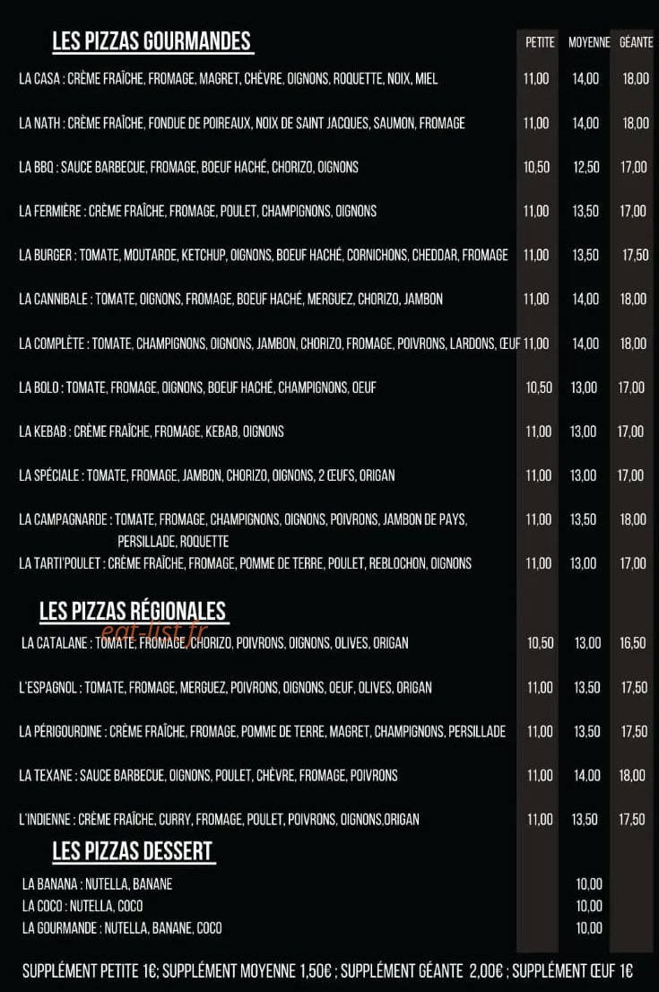 La Casa — carte page 2