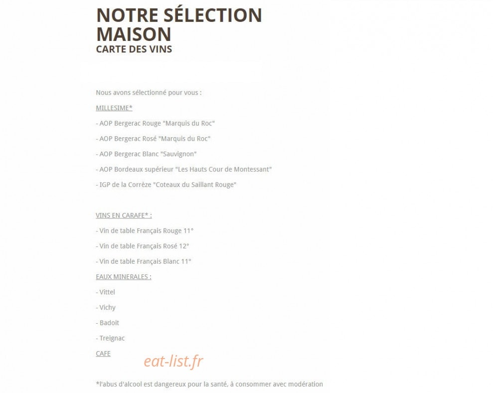Relais des Monédières — carte page 10
