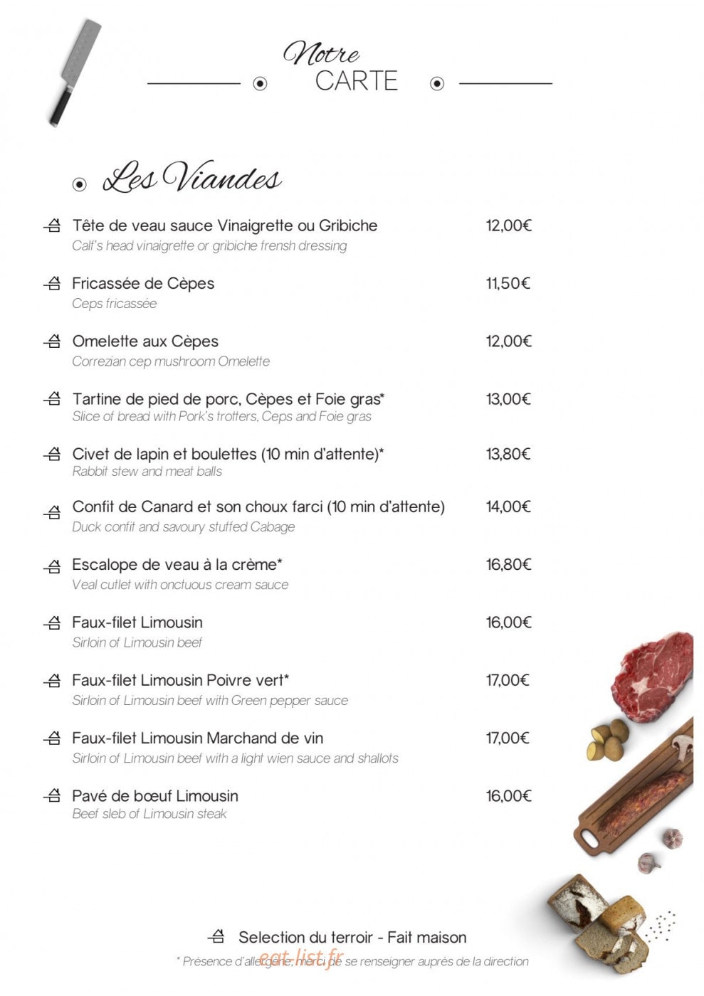 Relais des Monédières — carte page 4