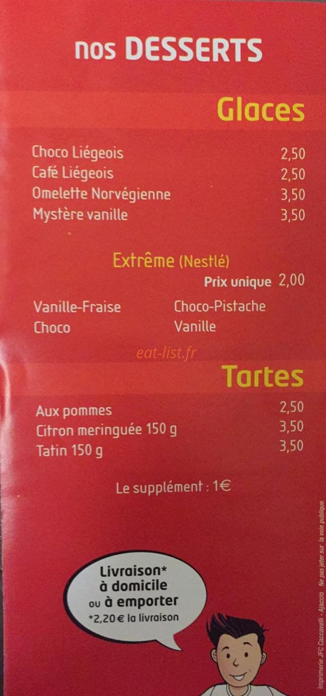 Allo Pizza — carte page 3