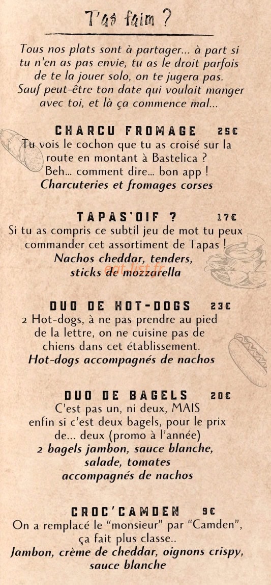Camden Pub — carte page 2