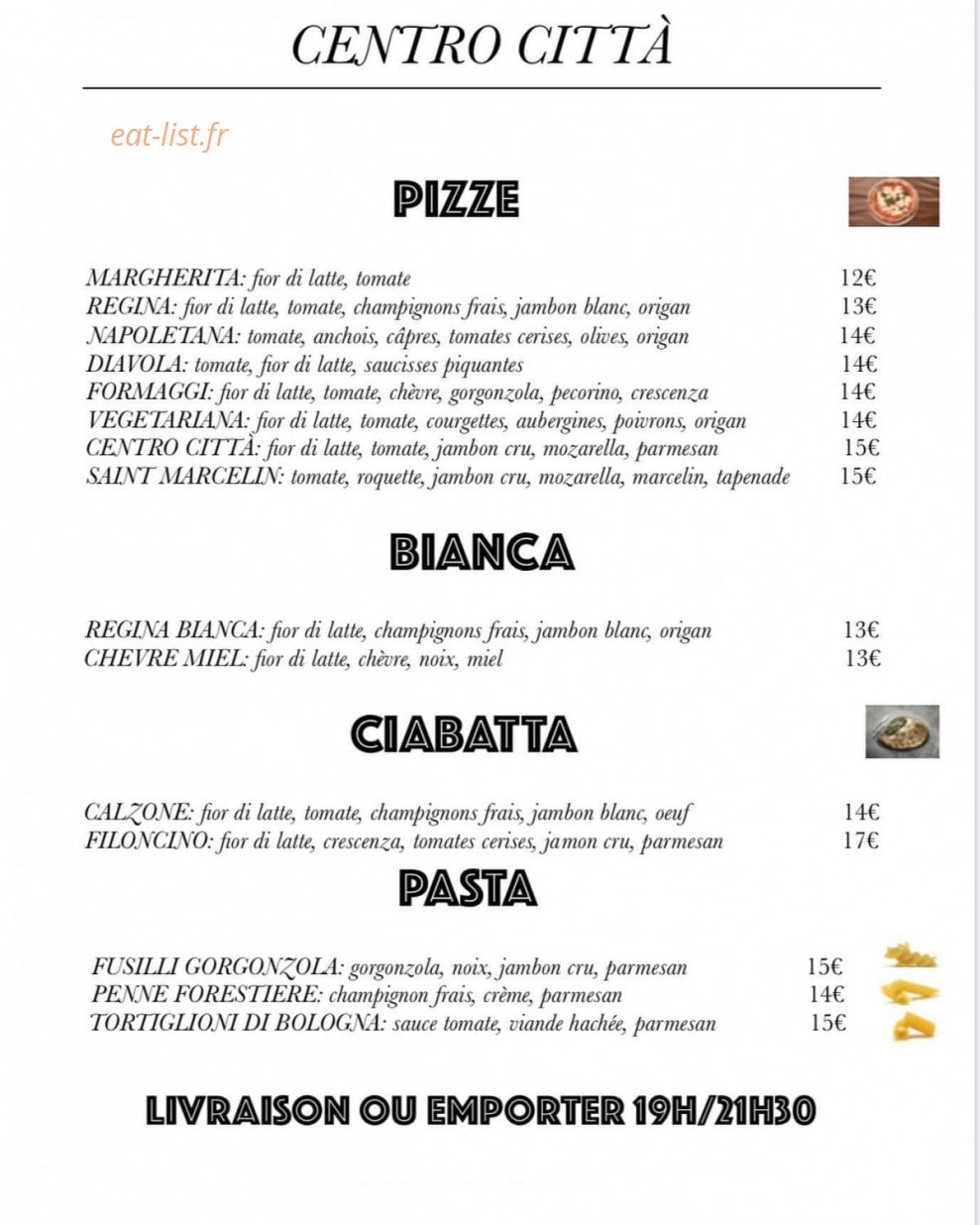 Centro Città — carte page 1