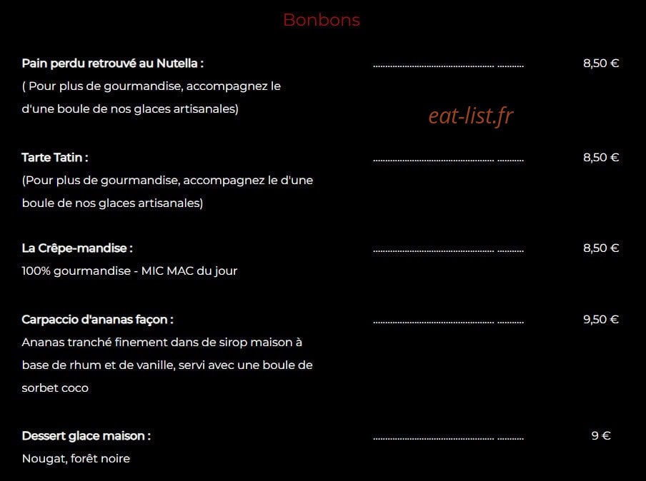 Chez Gérard Sur Le Toit — carte page 3