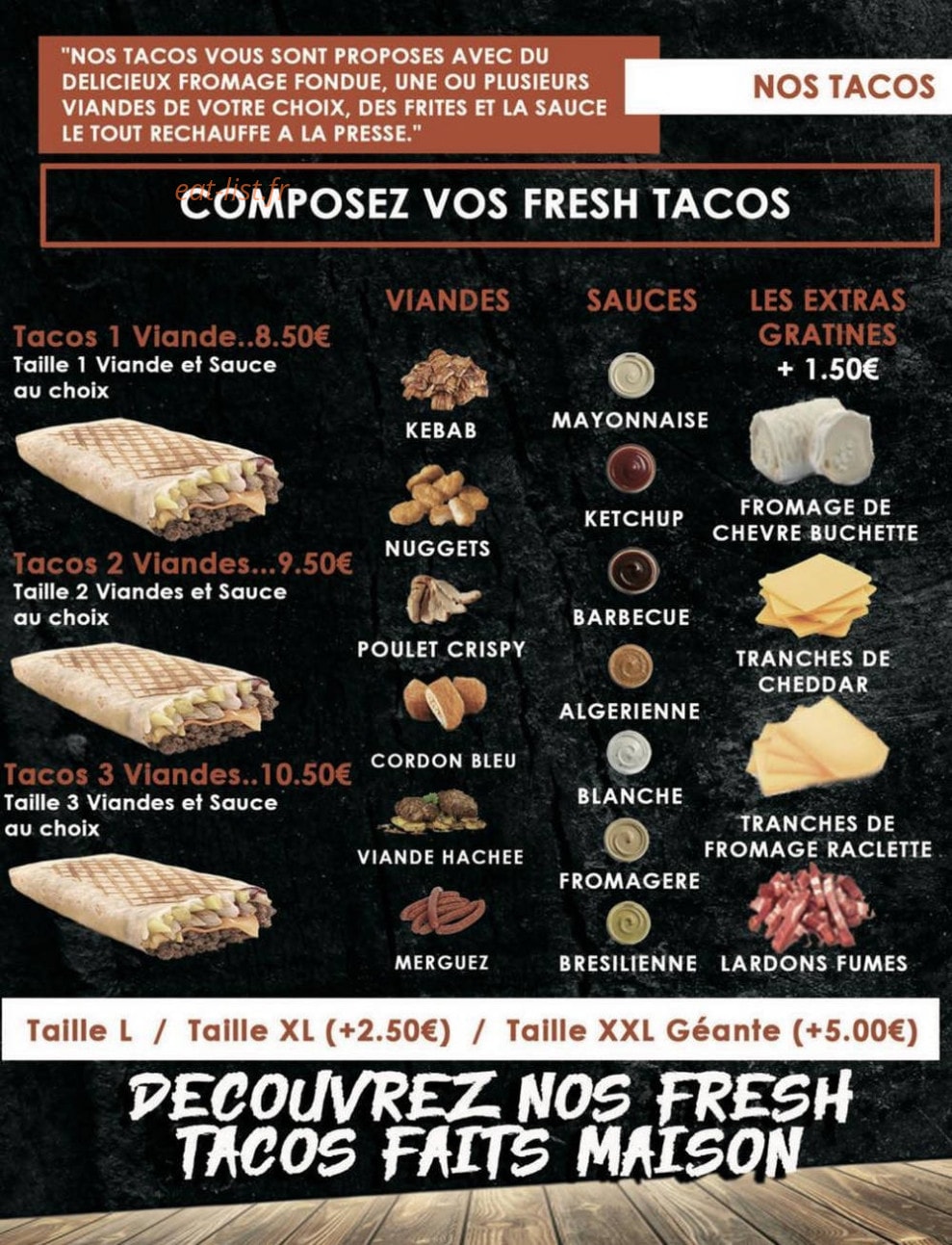 Fresh Factory — carte page 2