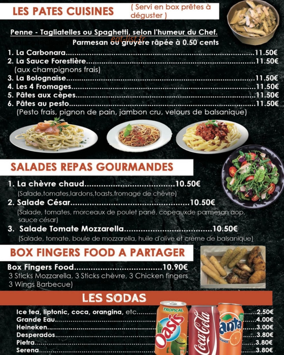 Fresh Factory — carte page 3