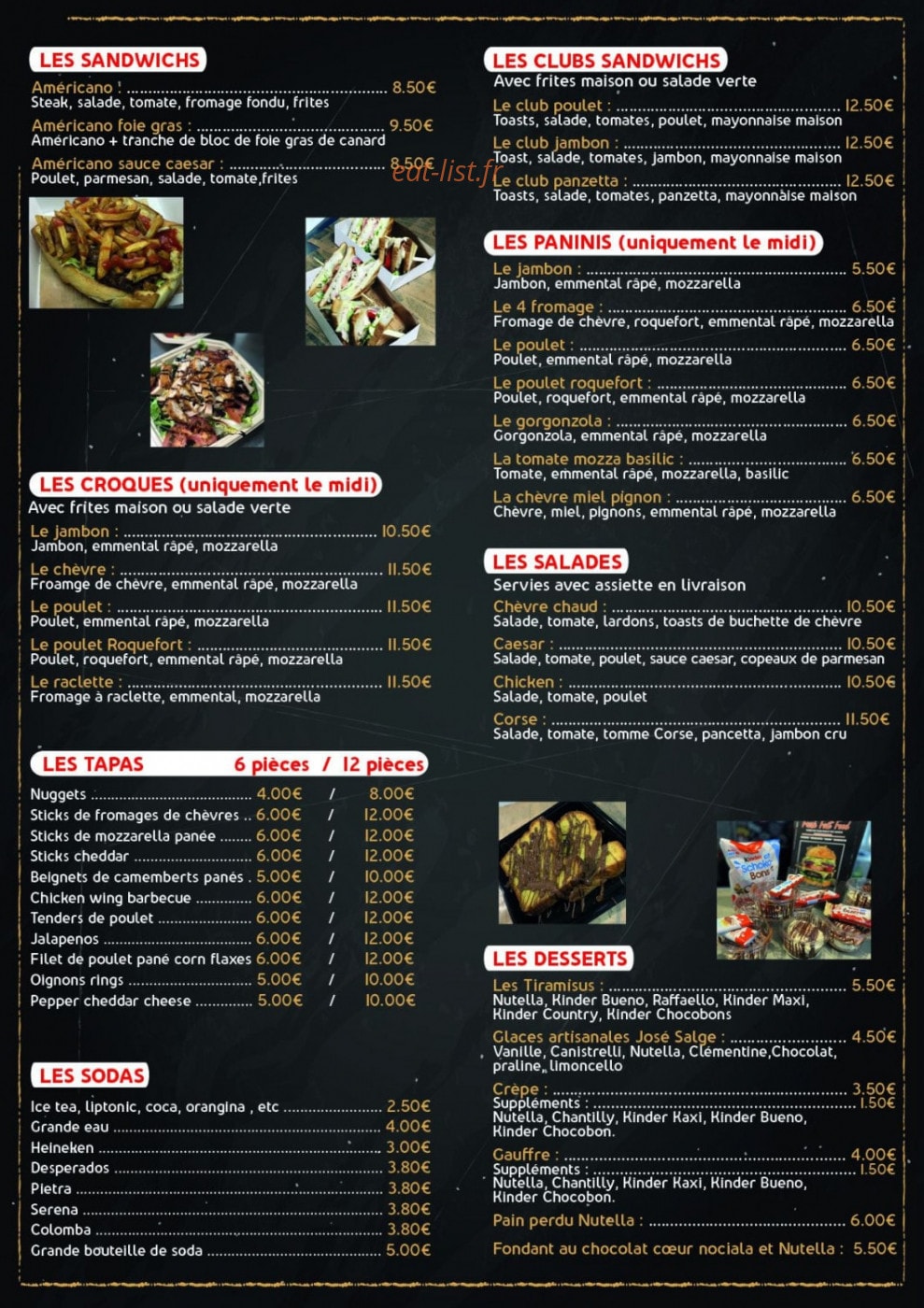 Fresh Fast Food — carte page 4