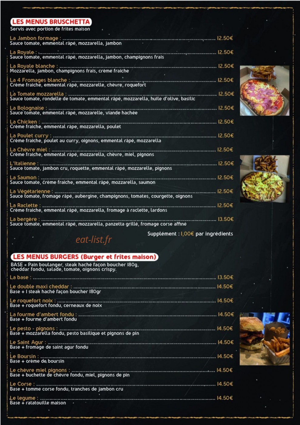 Fresh Fast Food — carte page 2