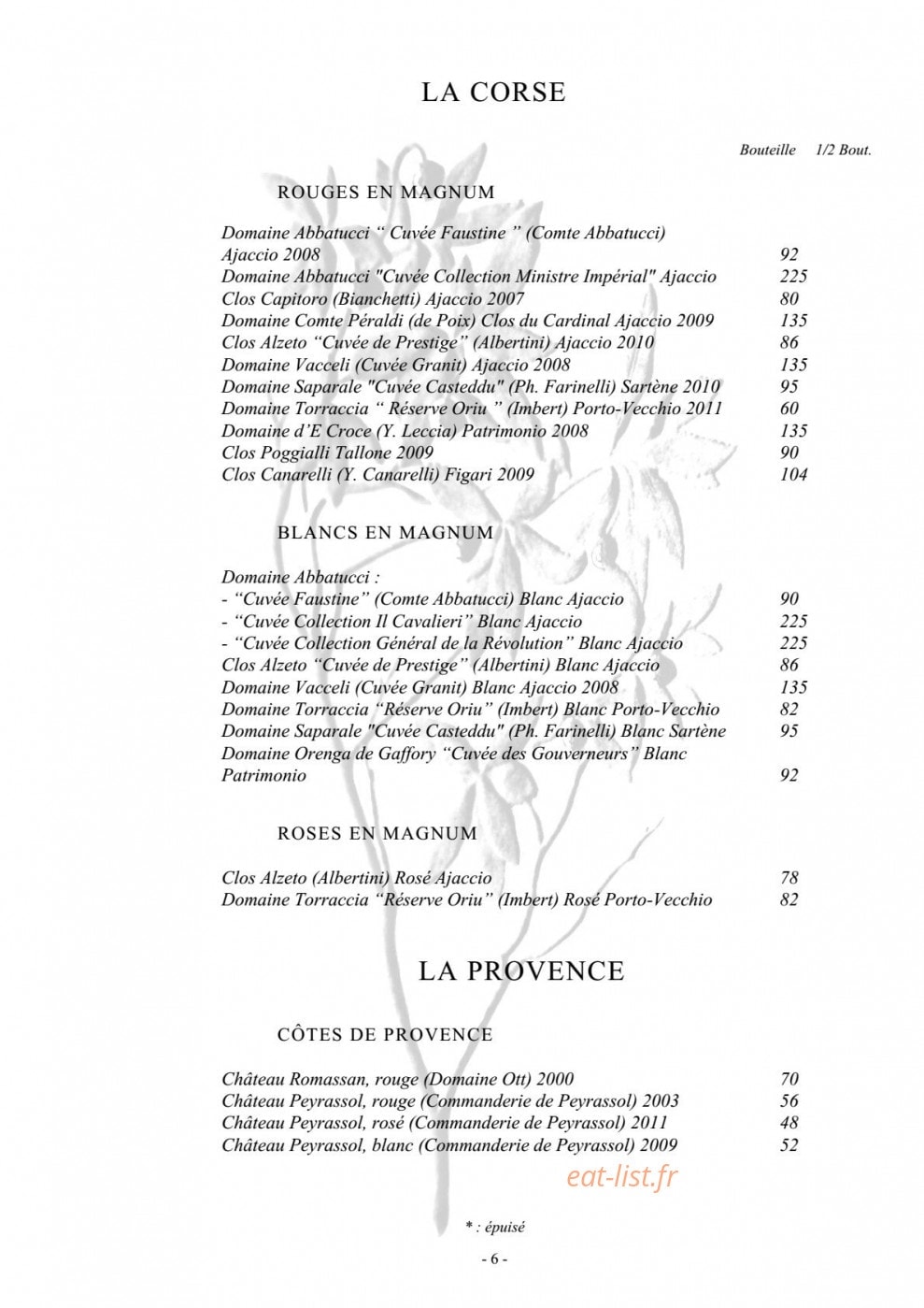 L’Arbousier — carte page 13