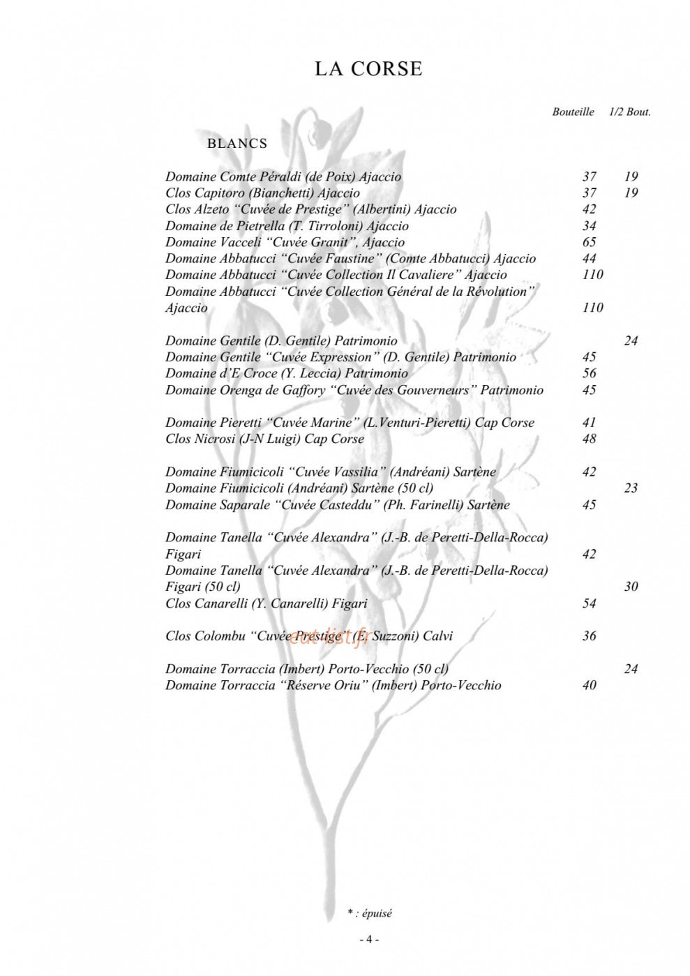 L’Arbousier — carte page 11