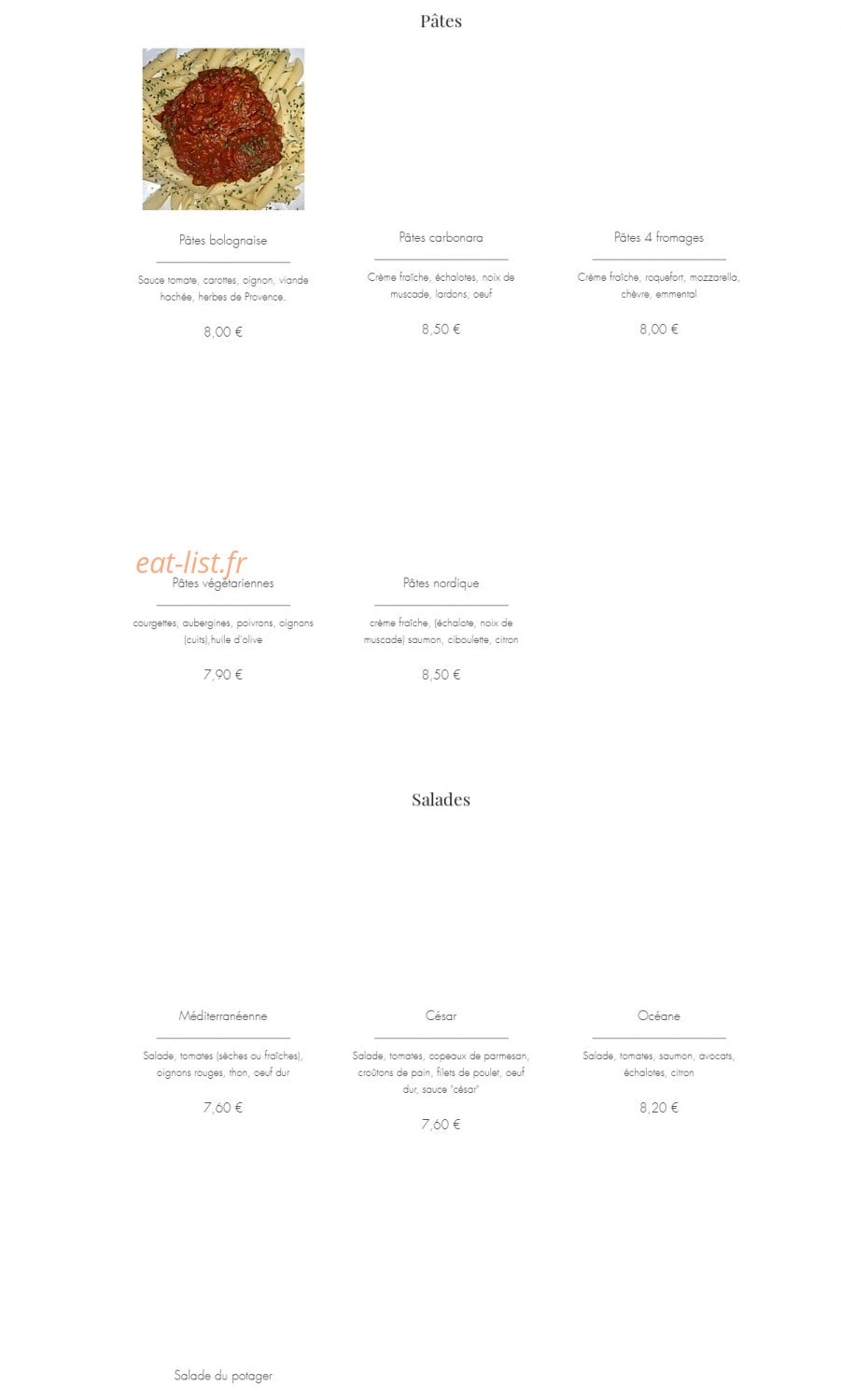 L entourloupe — carte page 1