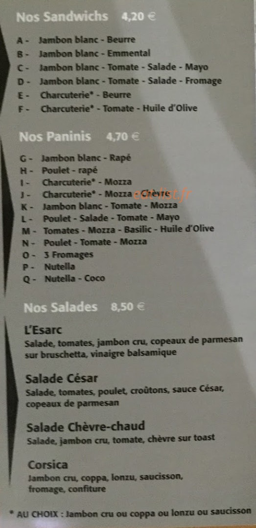 L'Esarc — carte page 2