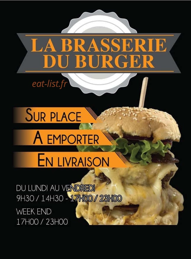 La brasserie du burger — carte page 1