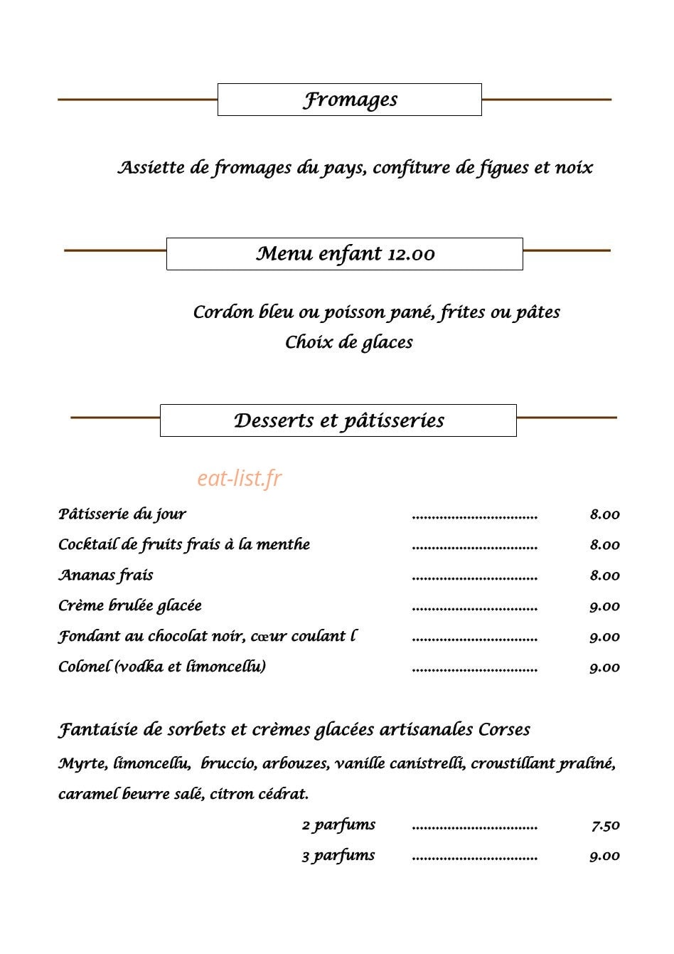La Paillote — carte page 2