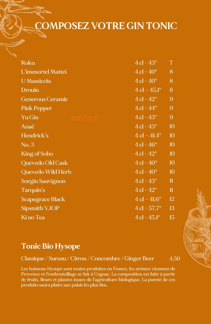 La Terrasse du Fesch — carte page 6