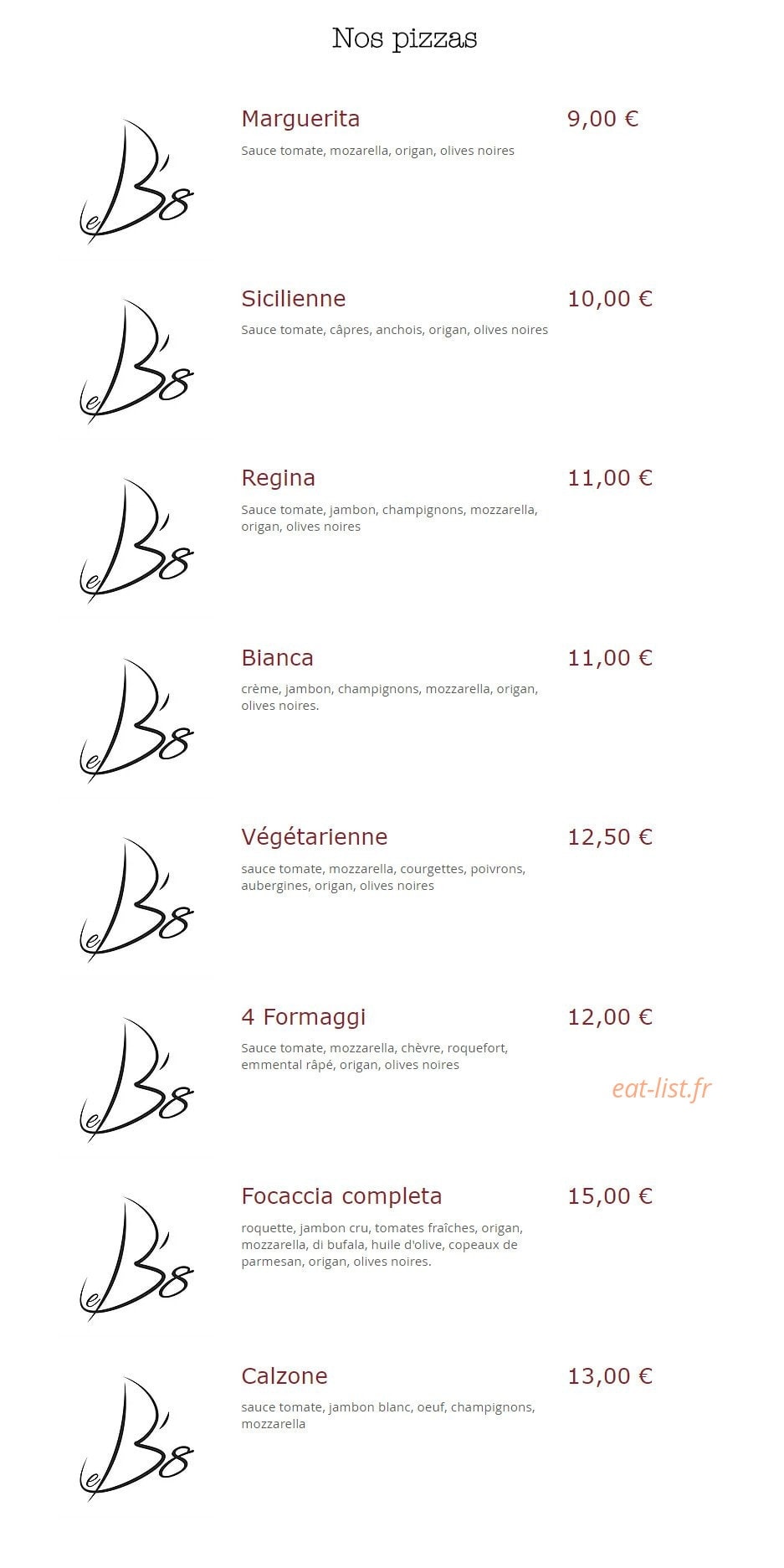 Le B'8 — carte page 4