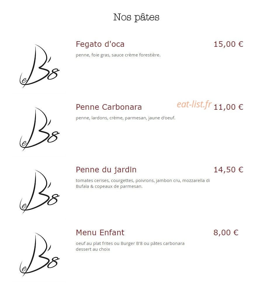 Le B'8 — carte page 3