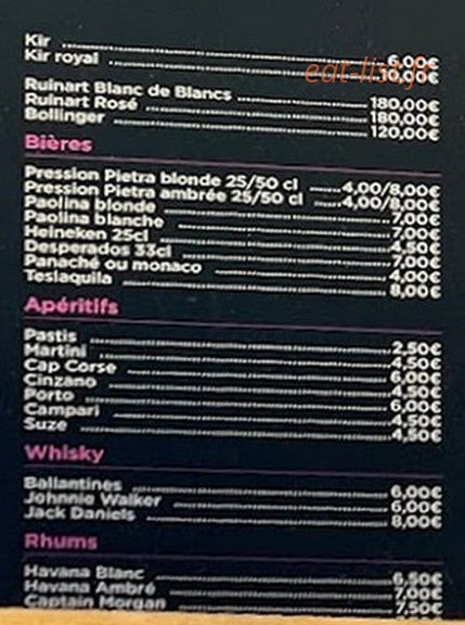Le Ceylan — carte page 3