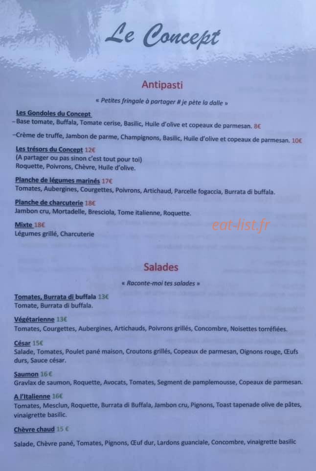 Le Concept — carte page 2