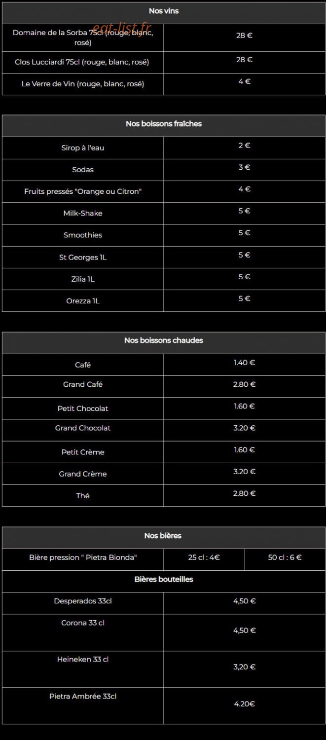 Le freedom — carte page 2